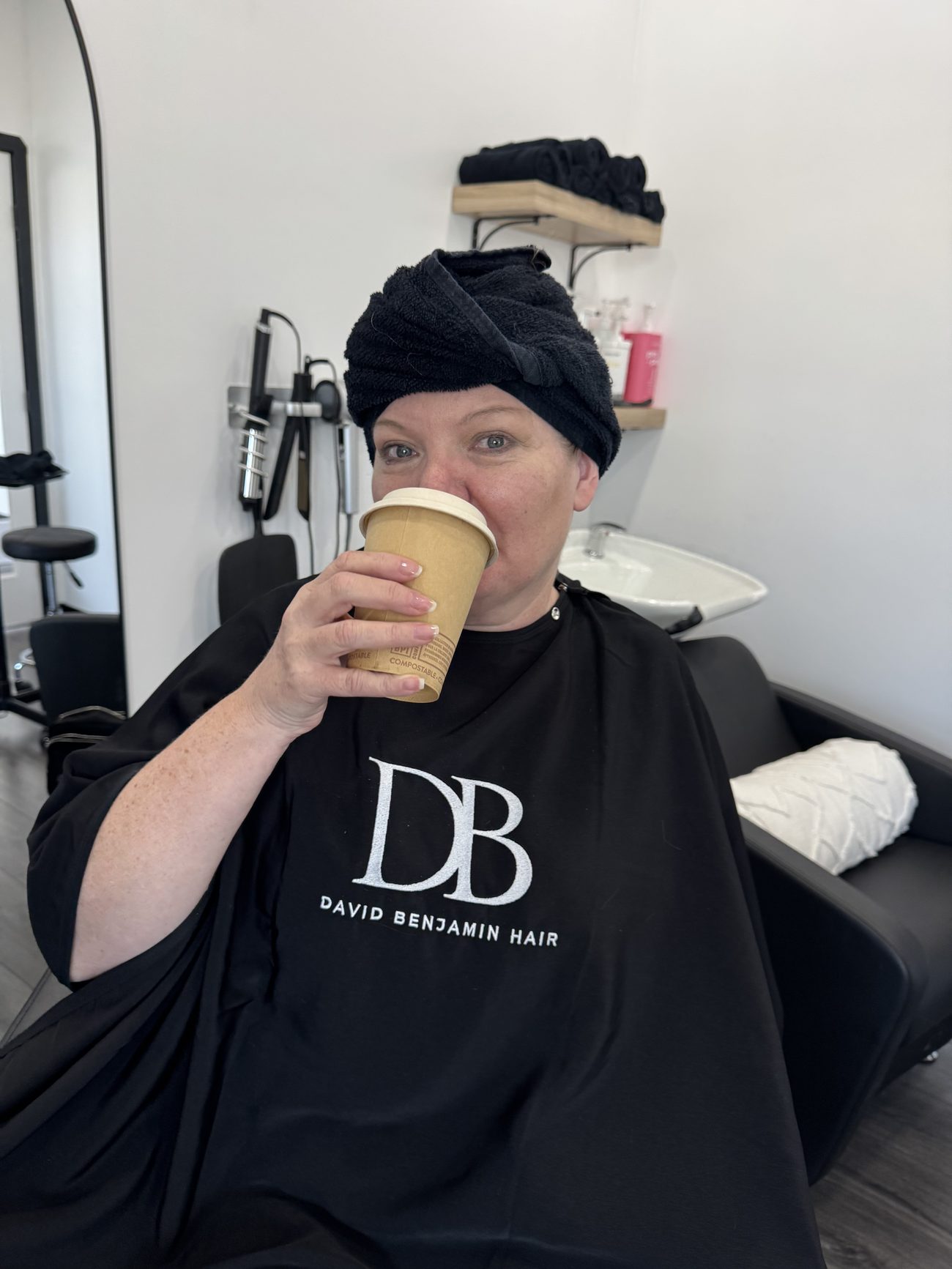Ben at work in the David Benjamin Hair studio